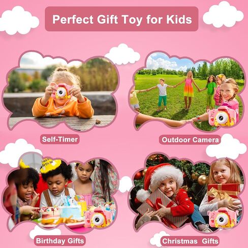 Kids Camera Toy, 64GB Digital Camera for Kids, Dinosaurs Birthday Gifts for Boys Age 3-12, 1080P HD Video Camera for Toddler, Children Toys for 3 4 5 6 7 8 9 Year Old Boys in Saudi Arabia