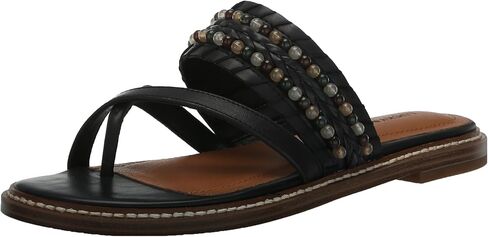 Lucky Brand Women's KAYKEY Flat Sandal, Stucco, 8.5 in Saudi Arabia