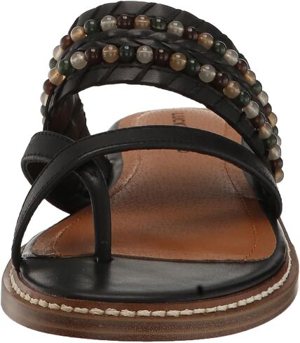 Lucky Brand Women's KAYKEY Flat Sandal, Stucco, 8.5 in Saudi Arabia