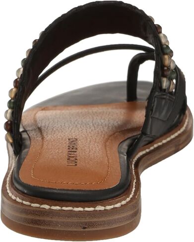 Lucky Brand Women's KAYKEY Flat Sandal, Stucco, 8.5 in Saudi Arabia