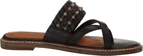 Lucky Brand Women's KAYKEY Flat Sandal, Stucco, 8.5 in Saudi Arabia