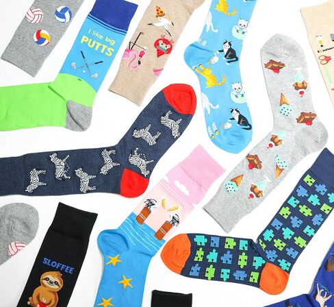 Hot Sox Women's Classic Novelty Crew Socks-1 Pair Pack-Fun & Cute Fashion Gifts, Pugs and Kisses Liner (Pink), 4-10 in Saudi Arabia