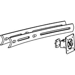 Ergotron – DS100 Crossbar Extender – Add-on for DS100 Monitor Stands – Long