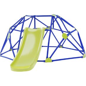 NUNU LAB Climbing Dome with Slide, Suitable for Indoor & Outdoor for Toddlers 3-6 Weight Capability 330LBS, Anti-Rust and UV-Resistant Steel, 8 FT Easy Assembly Jungle Gym, Gift for Boys Girls