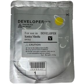 Compatible DV512 Developer Powder for C224 C284 C364 C454 C554 Printers 1PCS Import(Y-210g)