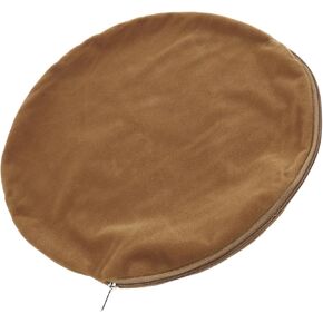 Happyyami Pet Electric Heating Mat Cover for Cats Round Replacement Cushion Winter Warmth Comfort Protects Against Cold Cover