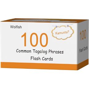100 Essential Tagalog Phrases Flash Cards for Adults - Learn Tagalog Phrases for Beginners with Durable & Portable Flashcards- Tagalog Flashcards Simple Phrases