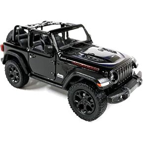 KiNSMART SetOf4 2018 Jeep Wrangler with Hard Top 5" 1:34 Scale Red,Blue,Yellow,Green