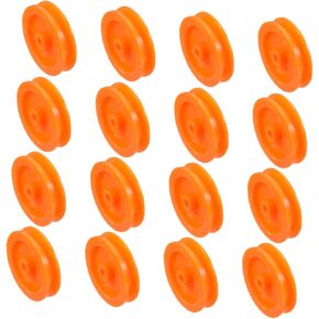 50pcs Diy Rc Car Plane Plastic Pulley Wheels Multipurpose Toy Car Modification Accessory