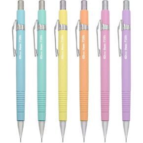 Pentel P205-97 Mechanical Automatic Pencil - Pastel Floral Range - Assorted 6 Pack