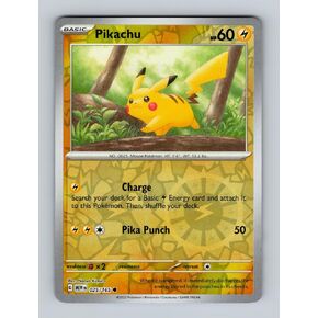 Pokemon - Pikachu 025/165 - Pokemon 151 - Reverse Foil - Single Card