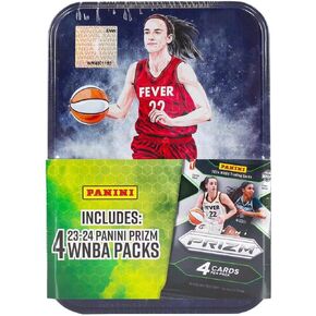 2024 Panini Prizm WNBA Championship Collection Basketball Box (Tin) Four 2024 Prizm WNBA Packs (Possible Caitlin Clark Tin or Caitlin Clark Rookie Card)