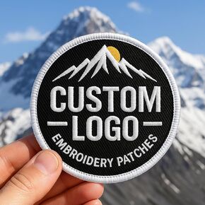 Custom Personalized Logo Embroidered Patches, Any Shape Iron On Sew On Hook and Loop Patch, Personalized Name & Photo Patches, Custom Image Text Logo Patches, Patch for Backpacks, Jacket, Hat, School