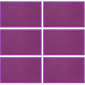 6-Pack Solid Pink Flag Blank Patch, 3.1" x 2" Rectangular Embroidered Patches Pure Color DIY Flags for Clothing/Hats/Backpacks/Vests/Jackets/Garments DIY Crafts