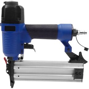 Oil-Free Pneumatic Staple Gun 18 Gauge Pneumatic Upholstery Stapler F50B Accepts 15-50mm Nails Furniture Stapler for Upholstery Woodworking Tool