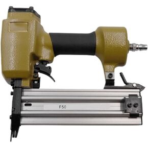 Oil-Free Pneumatic Staple Gun 18Ga Pneumatic Nailer F50 Air Stapler 25-50mm Nails for Upholstery Furniture Sofas Framing Joinery Making Tool