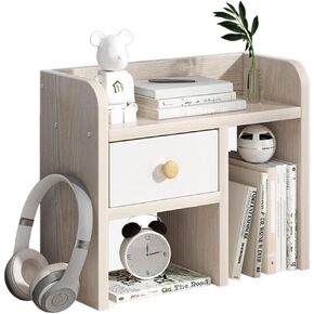 Bookshelf Home Desktop Bookshelf Rack Desk Storage Rack Book Storage Rack Suitable for Bedroom Study Office Desktop Display Rack Bookshelves and Bookcases