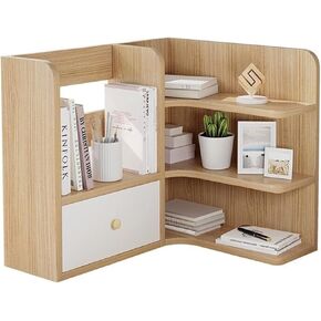 Bookshelf Multifunctional Desktop Bookshelf Desk Storage Rack Rack Suitable for Living Room Study Office to Store Documents and Books Bookshelves and Bookcases