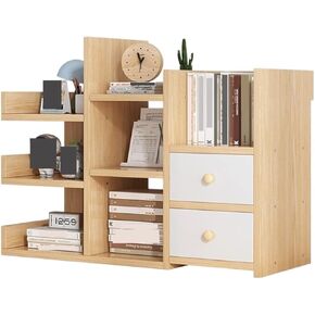 Bookshelf Desktop Bookshelf Rack Display Rack Book Storage Rack Suitable for Living Room Study Office Desktop Storage Bookshelf Bookshelves and Bookcases