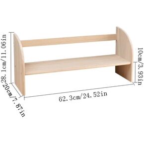 Bookshelf Multifunctional Desktop Bookshelf Home Creative Double-Layer Bookshelf Storage Rack Suitable for Study Office Desktop Bookshelves and Bookcases