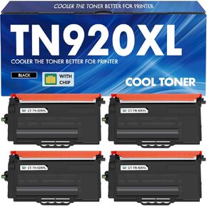 TN920XL TN920 Toner Cartridge Compatible Replacement for Brother TN 920 920XL TN920XXL TN920UXXL TN-920XL for HL-L6210DW HL-L6210DWT HL-L5210DW HL-L5210DN HL-L5210DWT Printer High Yield 4 Pack