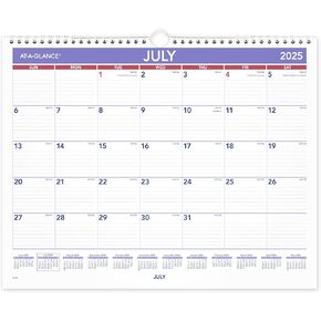 AT-A-GLANCE® Academic 2025-2026 Monthly Wall Calendar, Medium, 15" x 12"