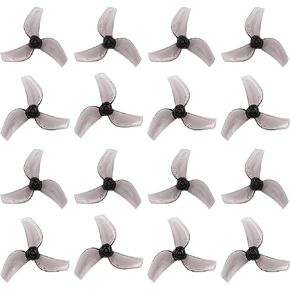 16pcs Gemfan 1219S 3-Blade Propellers with 1.0mm Shaft Hole Compatible for 0702 Series Brushless Motor, FPV Racing Drone Like Air65 Brushless Drone Metor65 Brushless Quadcopter