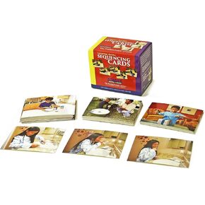 Stages Learning Materials Language Builder Sequencing Flash Cards Photo Action and Self-Help Skills Sequence Cards for Autism Education and ABA Therapy