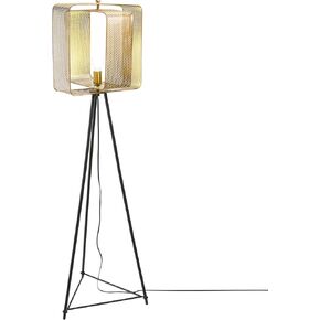 RIVER OF GOODS 60" H Theo Gold Punched Metal Tripod Floor Lamp