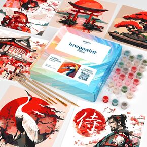 LuwoArte Paint by Numbers Kit for Adults - Japanese Aesthetics
