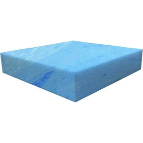FoamRush 1" x 19" x 25" Cooling Gel Memory Foam Only Insert, Square Pad, Memory Foam Topper, Seat Cushion Replacement, Upholstery Foam, Pet Bed Memory Foam, Wheelchair Seat Cushion, Made in USA