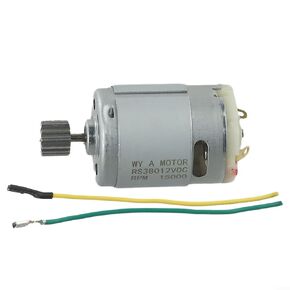 Kids Electric Car Motors for RS550 / RS390 / RS380 / RS555 Models, for 6V, 12V, and 24V Electric Cars, 10 Teeth Gear Motor for Ride On Car, High Torque 10000rpm ~ 23000rpm (380 6V 14000RPM)