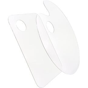 Angoily 2Pcs Acrylic Paint Mixing Tray Color Mixing Plates for Oil Painting Stain Resistant Easy to Clean Comfortable Grip Each for Artists