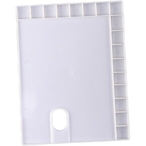 Angoily 3Pcs Plastic Pigment Trays for Watercolor Painting Durable Mixing Plates for Artists Art Accessory for DIY Crafts and Professional Use