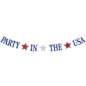 Party in the USA Banner, 4th of July/Indenpence Day, Happy Birthday America, American Party/Indenpence Day Party Decorations