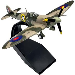 1/72 Scale WWII British Spitfire Fighter Plane Diecast Metal Airplane Aircraft Model Ornament