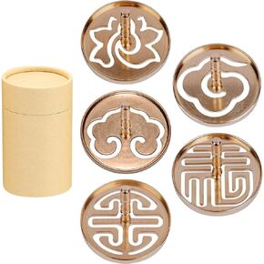 5 Pack Incense Making Kit with Kraft Paper Jar and Incense Seal Mold for DIY Fragrance Accessories