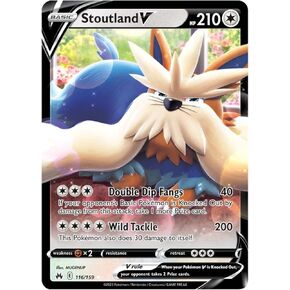 Pokemon - Stoutland V 116/159 - Crown Zenith - Ultra Rare Card