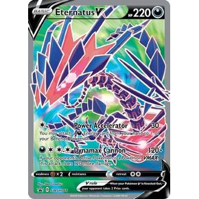 Pokemon - Eternatus V - SWSH044 - Black Star Poromo - Full Art - Holofoil Card