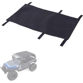 SCX10 III CJ-7 RC Waterproof Nylon Shade Cover,RC Car Roof Top Tent Rain Canopy Sunshade Decoration for 1/10 Crawler Car Axial (AXI03008) Simulation DIY, RC Car Decoration Accessories