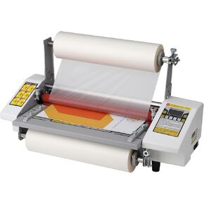 13.5" Laminator Machine, Hot and Cold Roller Laminating Machine for A3/A4, Single/Dual Sides Digital Thermal Laminating Machine, 3 Minute Warm-Up, Adjustable Speed, 110V