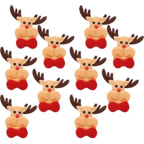 Christmas Clothes Patch,10Pcs Christmas Clothes Patches NonWoven Fabric Santa Claus Festival Decoration (Xmas Snowman)