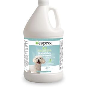 Espree Bright White Whitening Shampoo & Conditioner for Dogs, Stain-Removing, Brightening Formula for White and Light-Coated Pets, Gentle Whitening and Hydrating for Sensitive Skin, Gallon
