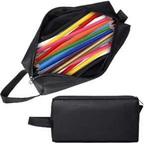 Pencil Case, Large Capacity Pencil Pouch, Stationery Organizer Bag for Office College School, Cosmetic Bag For Teens Adults