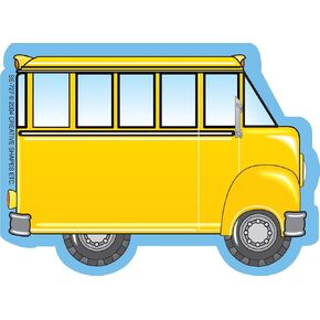 SHAPES ETC. 35 Sheets School Bus Mini Notepad 3in Classroom Décor School Theme Craft Activities Kids Back to School Bulletin Board Cutouts Bus Cutouts Bulletin Board Elementary Classroom USA Made