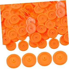 100pcs Plastic Pulley Wheels for Models Rc Toy Accessories Mini Gear Motor Parts for Boy Girl Creative Projects and Learning
