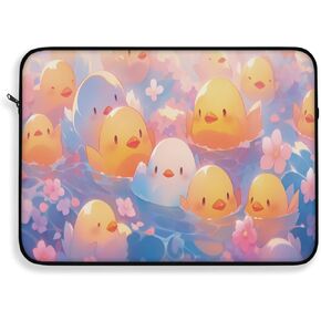 Kawaii Ducks Laptop Sleeve 13–15 Inch – Cute Anime Duck Design, Tech Pouch, Soft Fleece-Lined Protective Tablet Cover for Students & Kawaii Lovers (13")