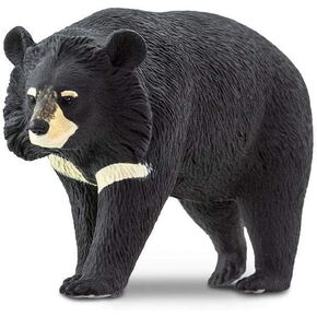 Safari Ltd. Moon Bear Figure - Realistic 4.5" Asian Black Bear Model - Educational Toy for Boys, Girls, and Kids Ages 3+