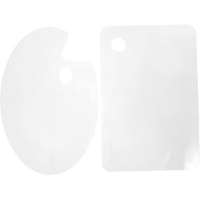 Gadpiparty 2Pcs Acrylic Paint Mixing Palette Lightweight Color Mixing Board for Watercolor Acrylic Painting Design Durable Stain Resistant Pigment Trays