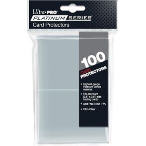 Ultra PRO Platinum Series Deck Protectors 2.5" x 3.5" - Keep Your Pokemon Cards & Magic The Gathering Safe! - Premium Clarity Card Sleeves for Pokemon Card Binder & Yo-Gi-Oh Lovers